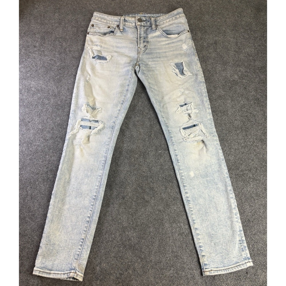 Men's American Eagle AirFlex+ Temp Tech Distressed Jeans Light Wash 28x30. ‎ A10
